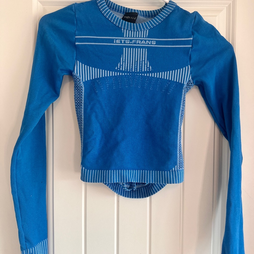 Iets Frans Blue Long Sleeve Top